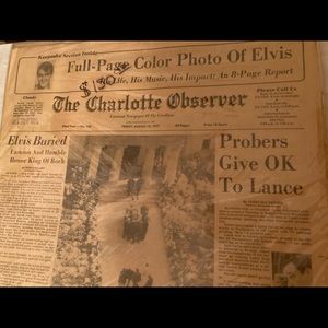 1977 Elvis Presley Newspaper Death